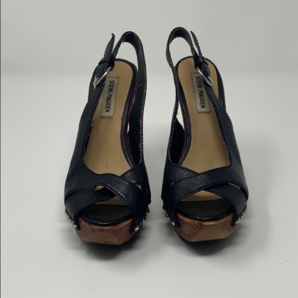 Steve Madden Tumbled Leather Rivet Stilettos